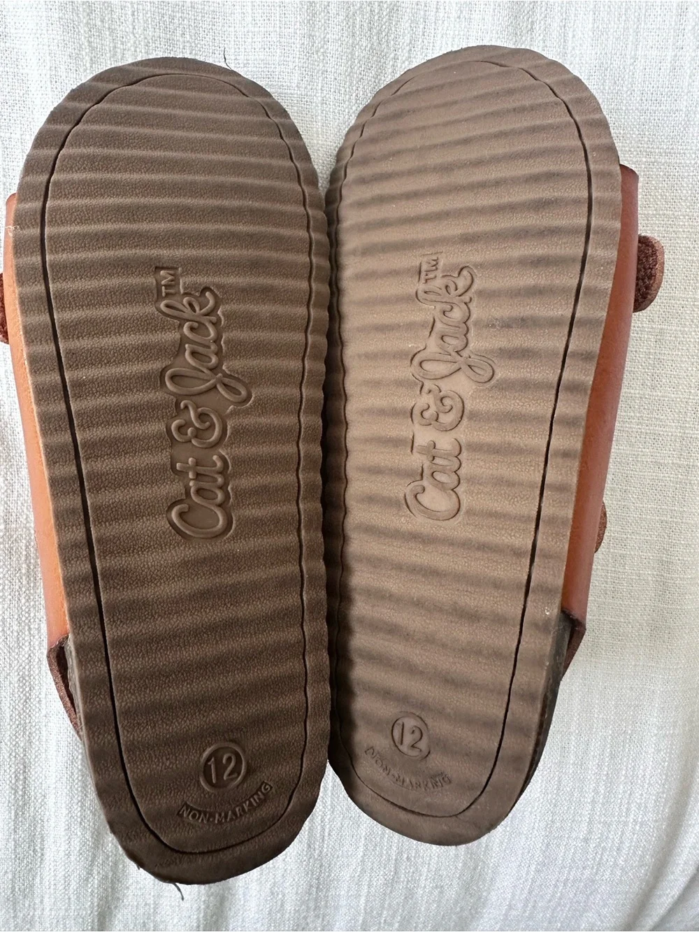 Cat & Jack Toddler Tan/Brown Double Buckle Sandals